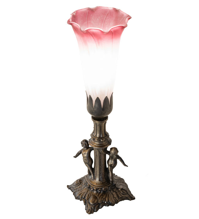 Meyda Tiffany 262934 One Light Mini Lamp, Antique Brass
