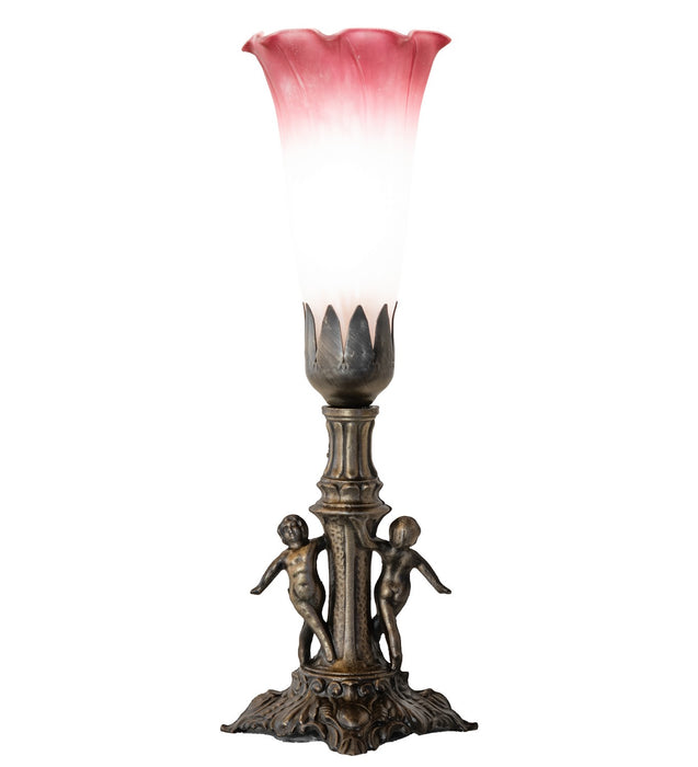 Meyda Tiffany 262934 One Light Mini Lamp, Antique Brass
