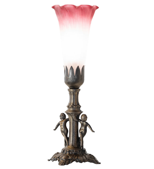 Meyda Tiffany 262934 One Light Mini Lamp, Antique Brass