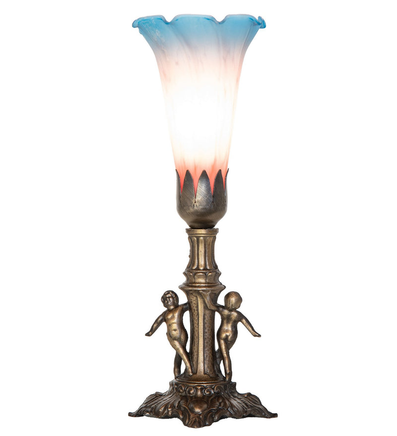 Meyda Tiffany 262939 One Light Mini Lamp, Antique Brass