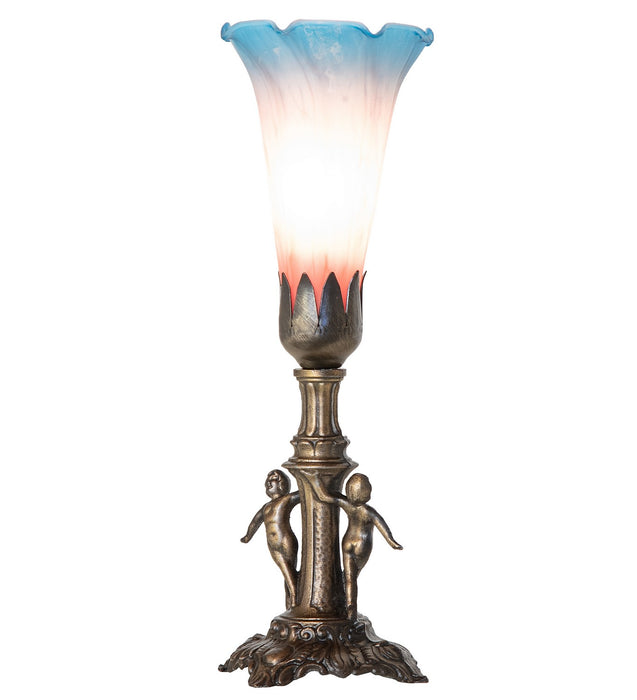 Meyda Tiffany 262939 One Light Mini Lamp, Antique Brass