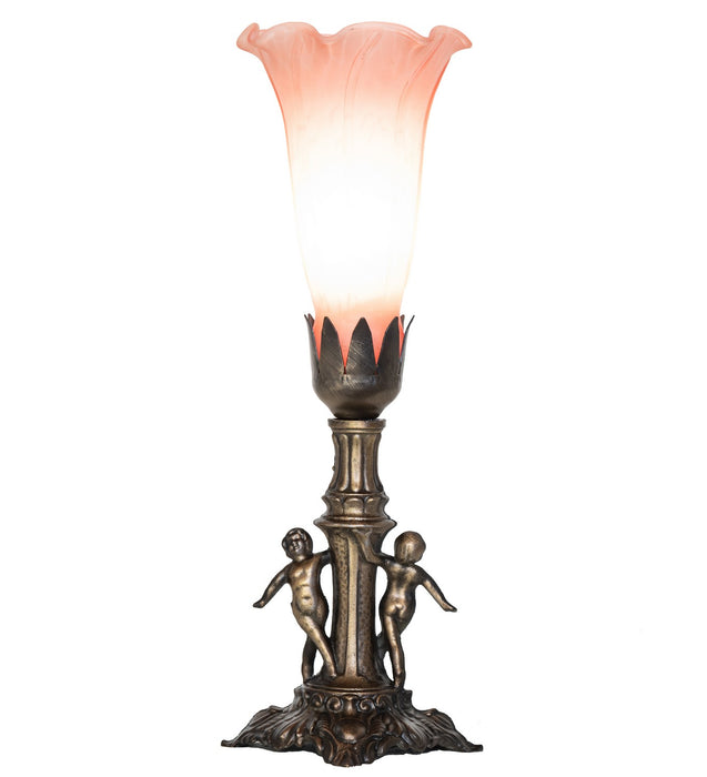 Meyda Tiffany 262941 One Light Mini Lamp, Antique Brass