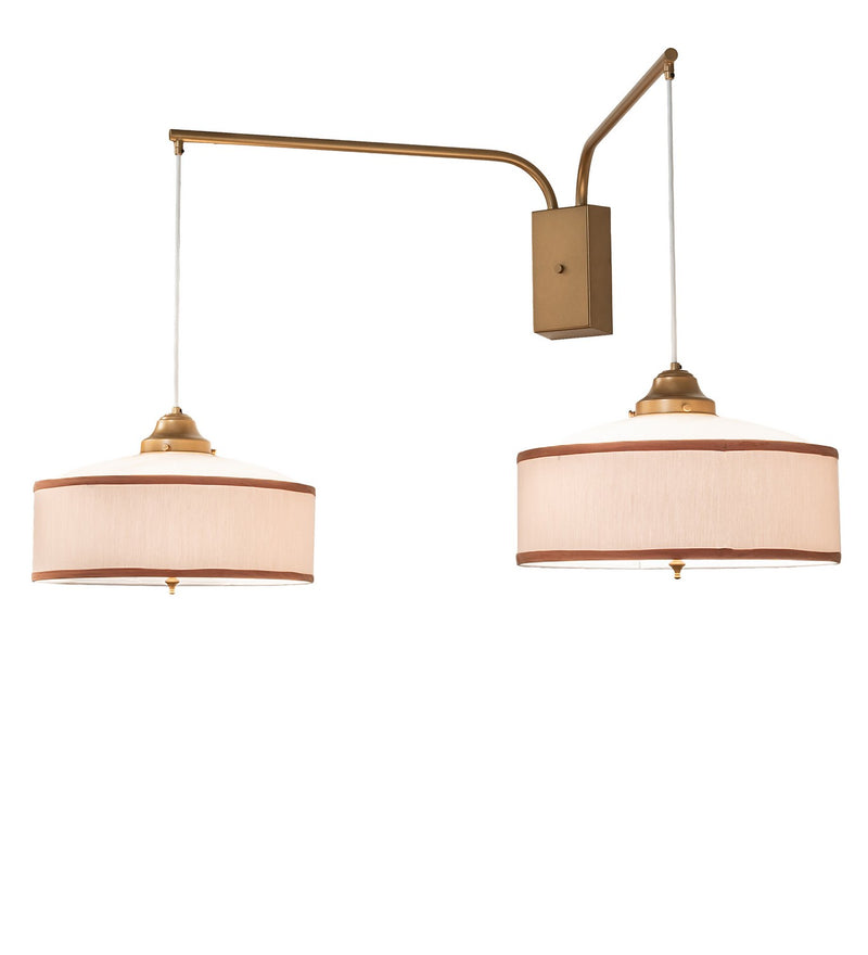 Meyda Tiffany 263276 Two Light Wall Sconce, Gold Metallic