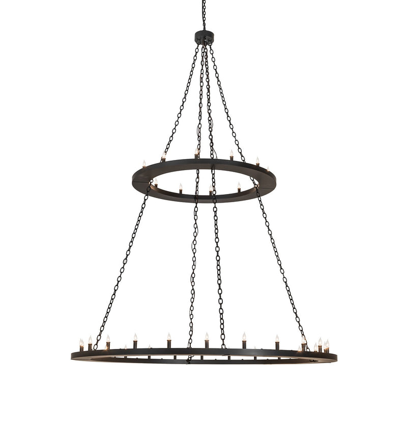 Meyda Tiffany 264588 36 Light Chandelier, Solar Black