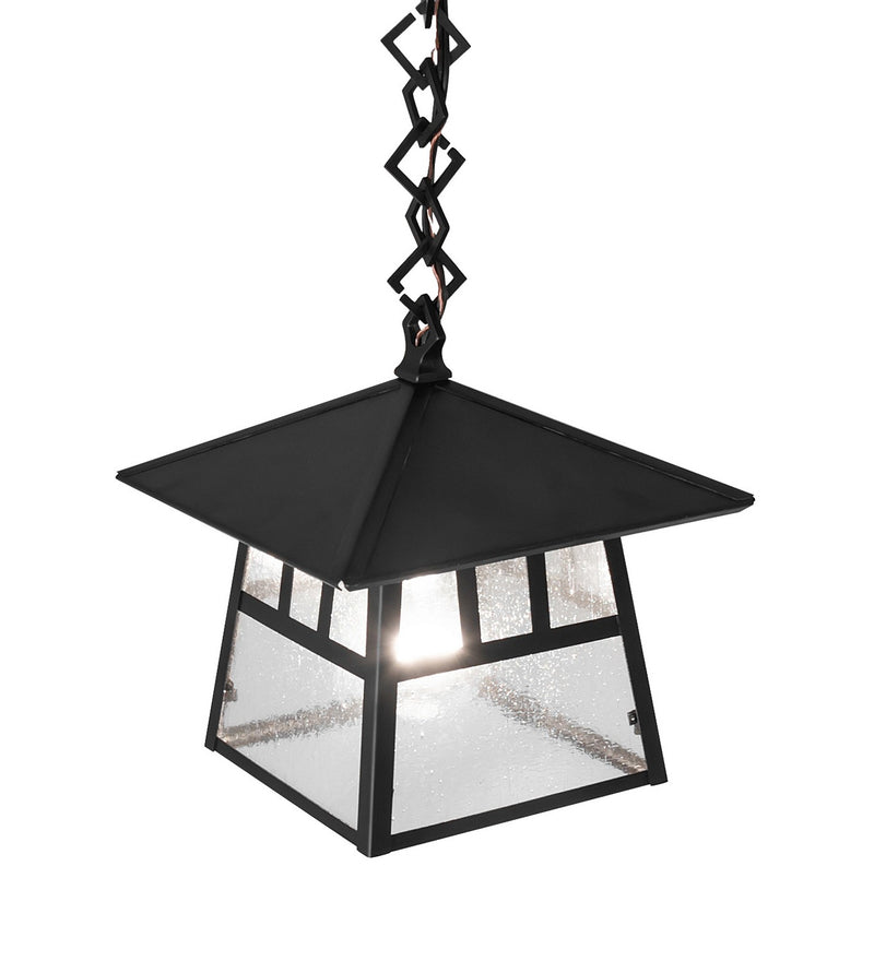Meyda Tiffany 265134 One Light Pendant, Craftsman Brown