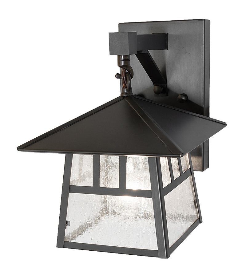 Meyda Tiffany 265141 One Light Wall Sconce, Craftsman Brown