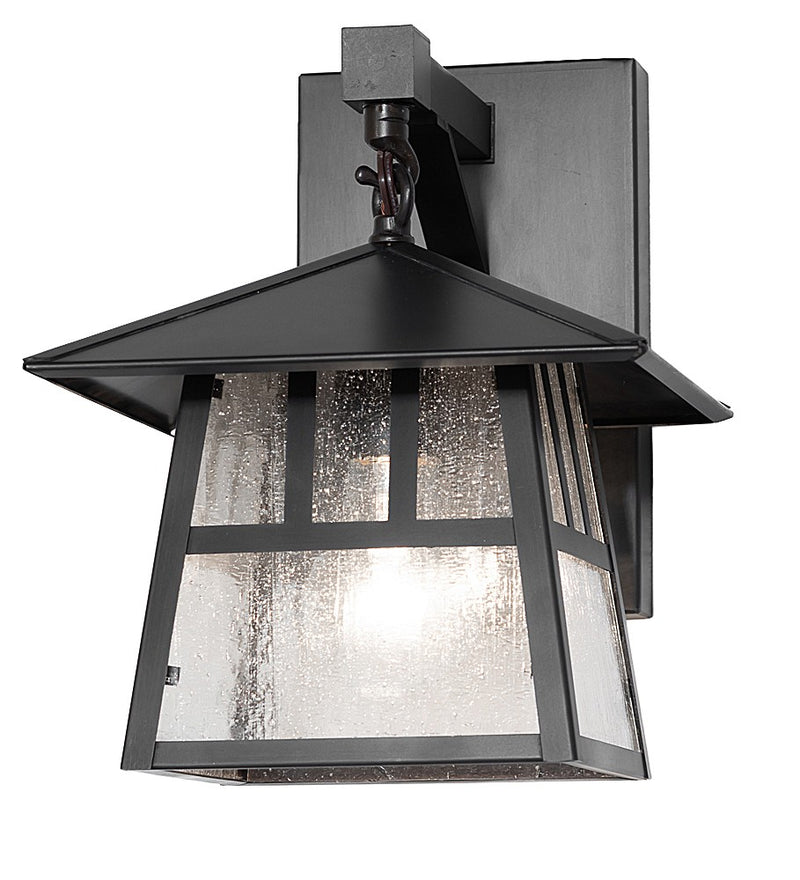 Meyda Tiffany 265141 One Light Wall Sconce, Craftsman Brown