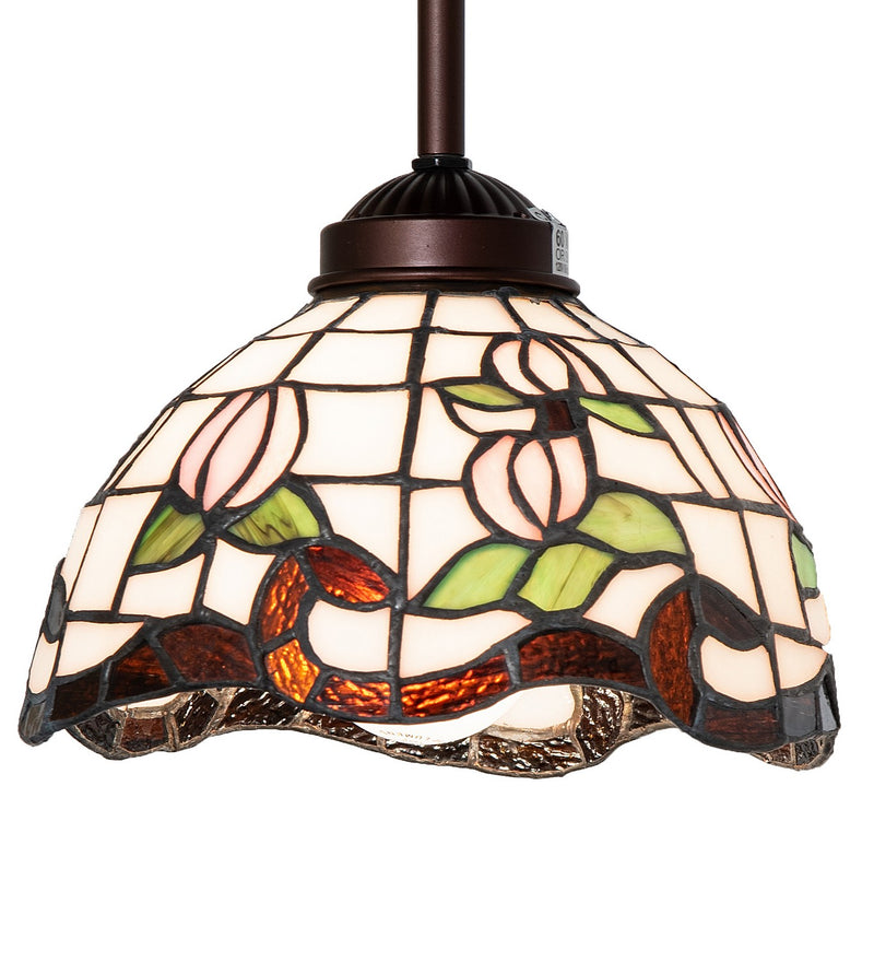 Meyda Tiffany 265566 One Light Mini Pendant, Mahogany Bronze