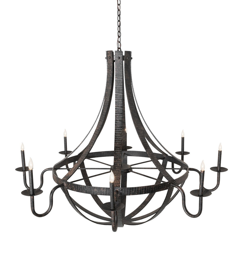 Meyda Tiffany 266927 Eight Light Chandelier, Coffee Bean