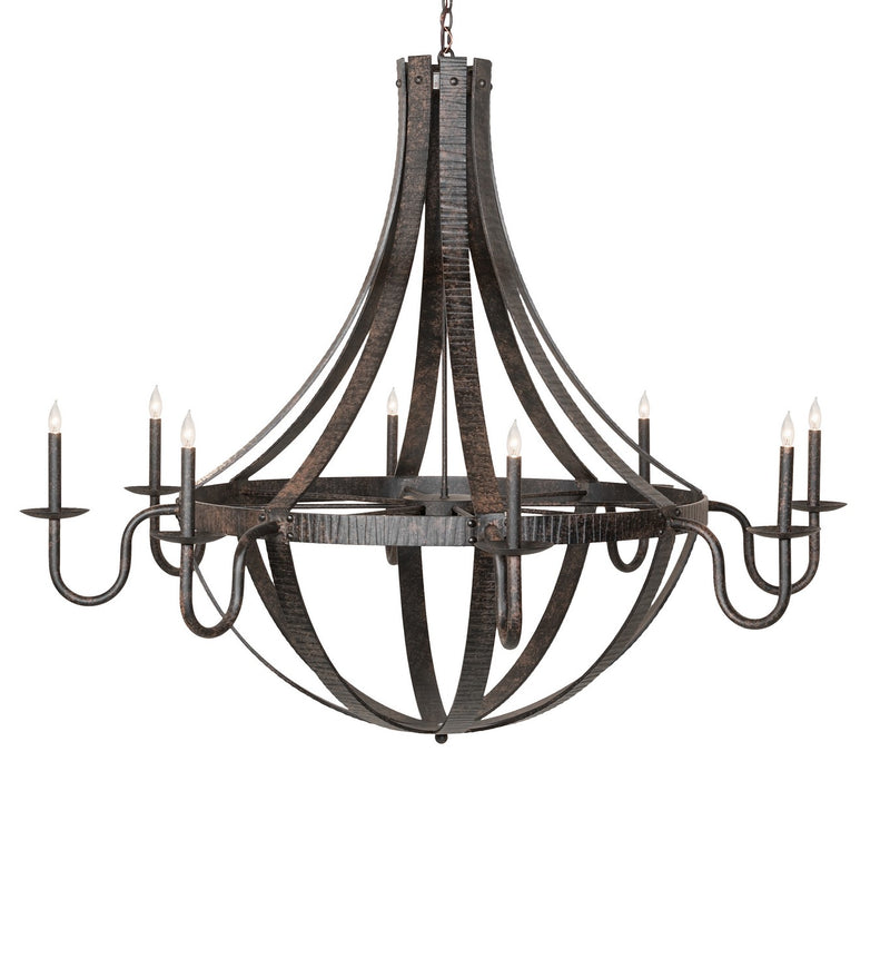 Meyda Tiffany 266927 Eight Light Chandelier, Coffee Bean