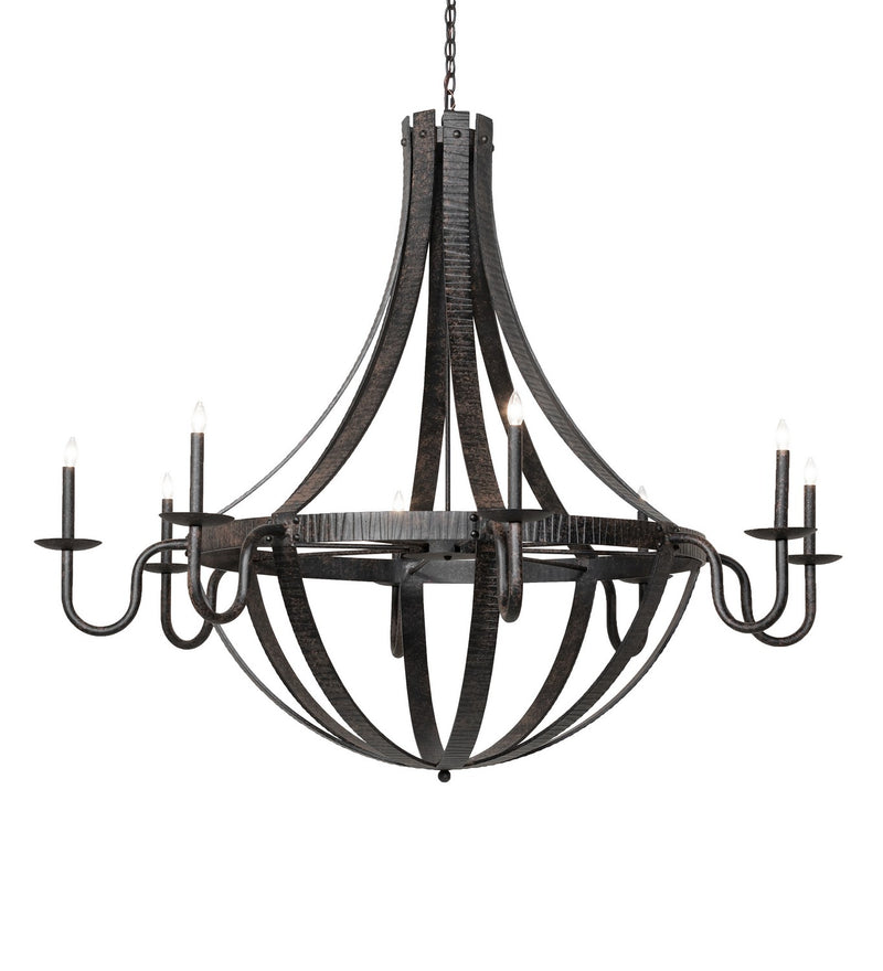 Meyda Tiffany 266927 Eight Light Chandelier, Coffee Bean