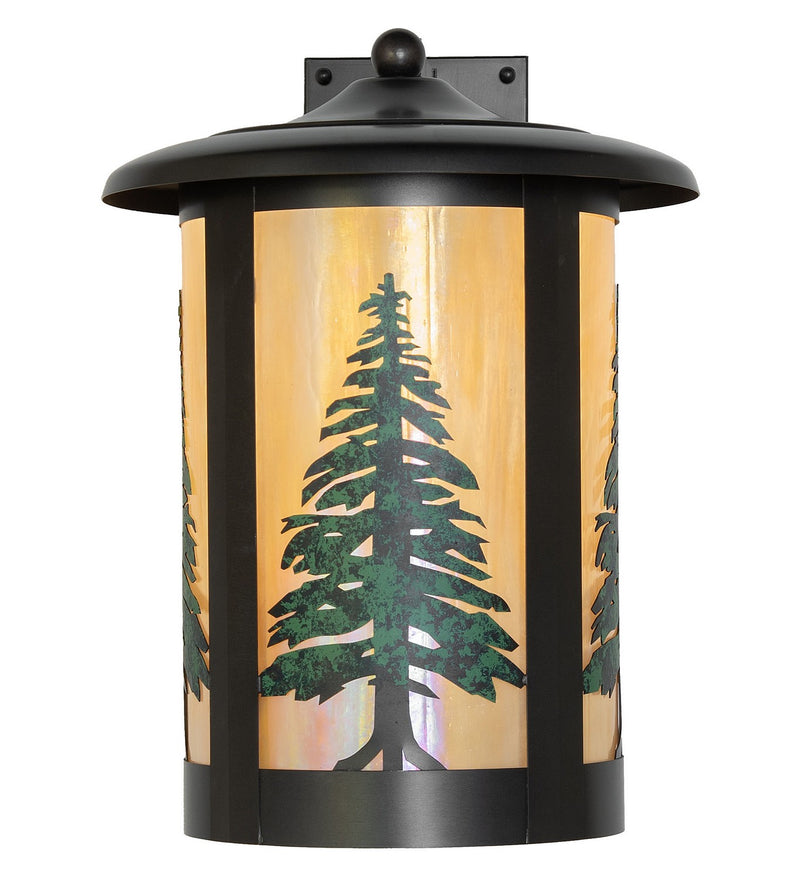 Meyda Tiffany 267290 One Light Wall Sconce, Craftsman Brown