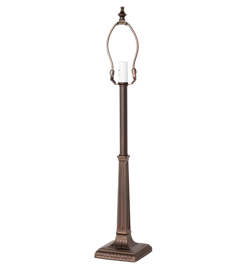 Meyda Tiffany 267531 One Light Table Base, Mahogany Bronze