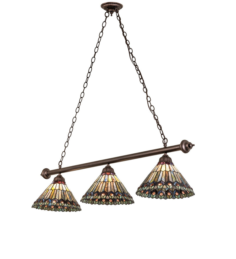 Meyda Tiffany 268382 Three Light Island Pendant, Mahogany Bronze