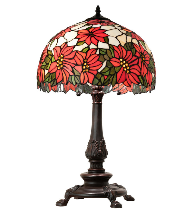 Meyda Tiffany 269104 Two Light Table Lamp, Mahogany Bronze