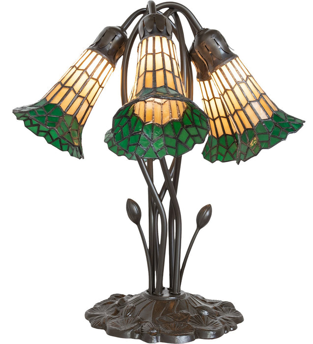 Meyda Tiffany 262228 Five Light Table Lamp, Mahogany Bronze