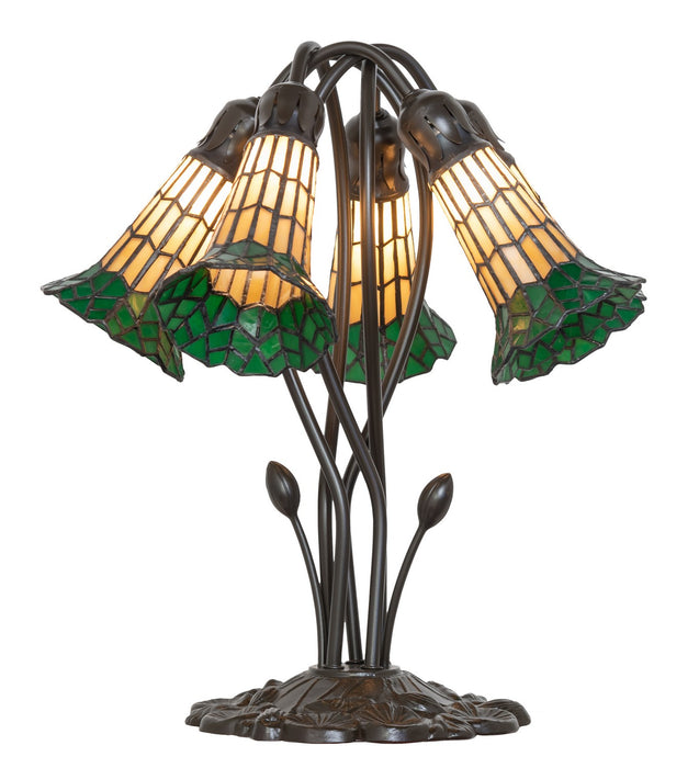 Meyda Tiffany 262228 Five Light Table Lamp, Mahogany Bronze