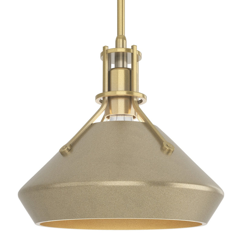 Hubbardton Forge 184251-SKT-MULT-86-84 One Light Mini Pendant, Modern Brass