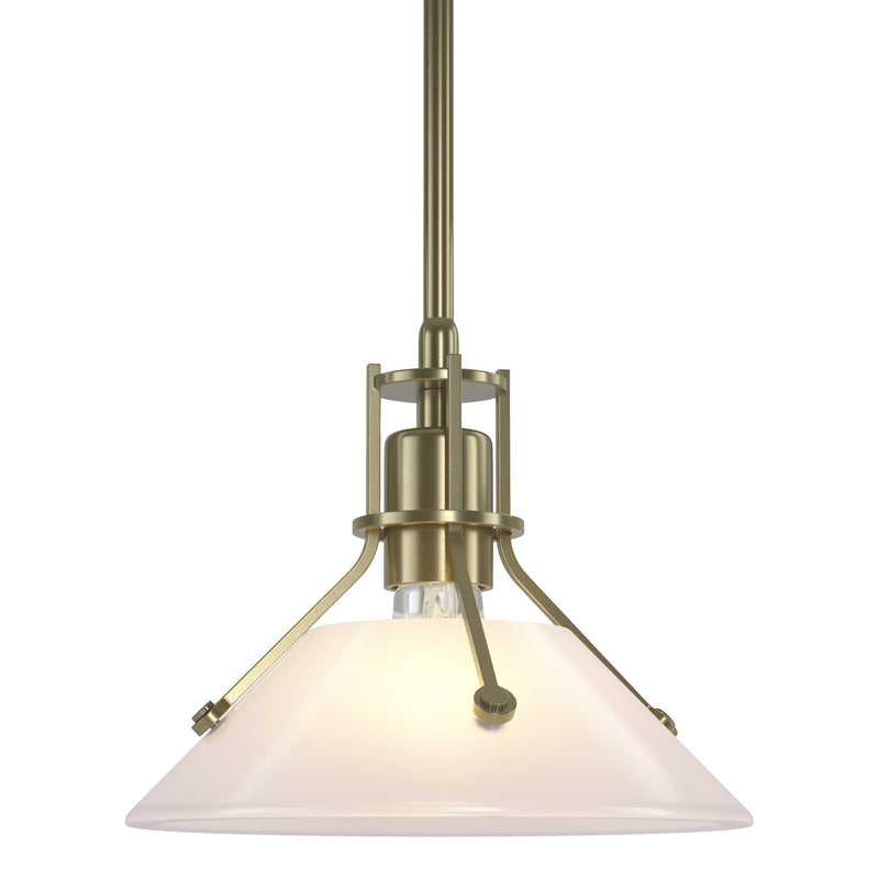 Hubbardton Forge 184253-SKT-MULT-86-FD0673 One Light Mini Pendant, Modern Brass
