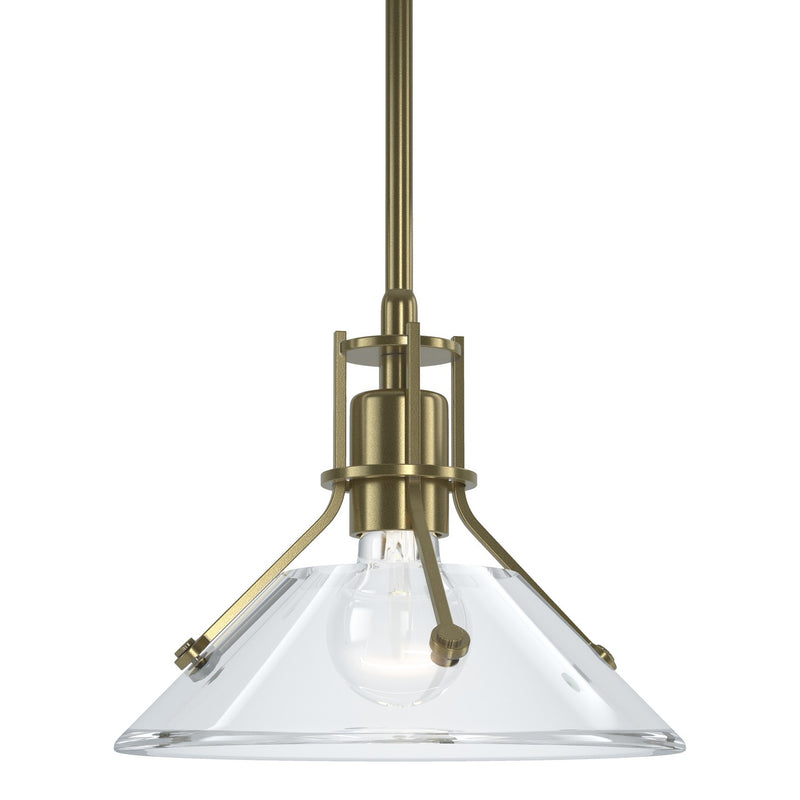 Hubbardton Forge 184253-SKT-MULT-86-ZM0673 One Light Mini Pendant, Modern Brass