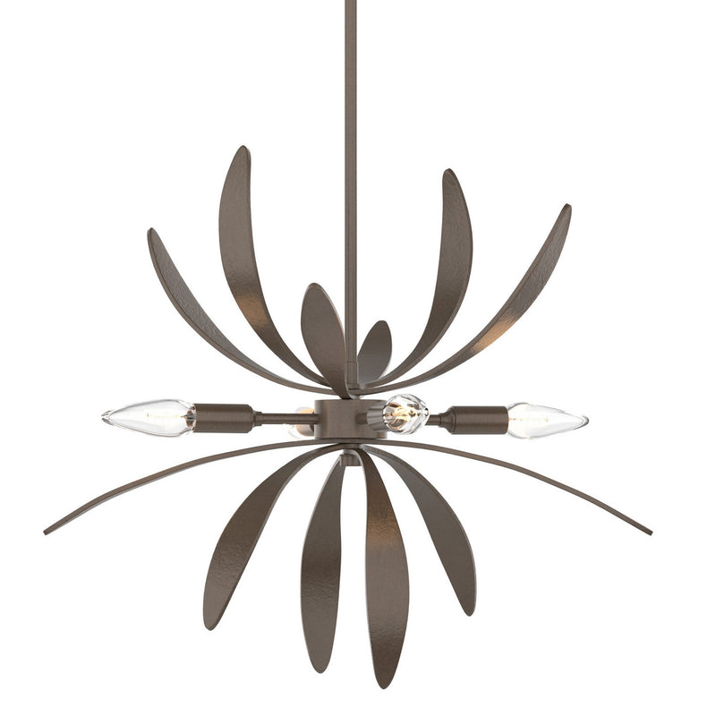 Hubbardton Forge 184350-SKT-MULT-05 Four Light Pendant, Bronze