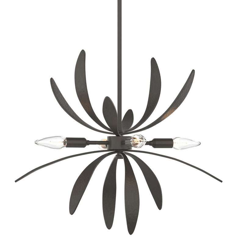 Hubbardton Forge 184350-SKT-MULT-07 Four Light Pendant, Dark Smoke
