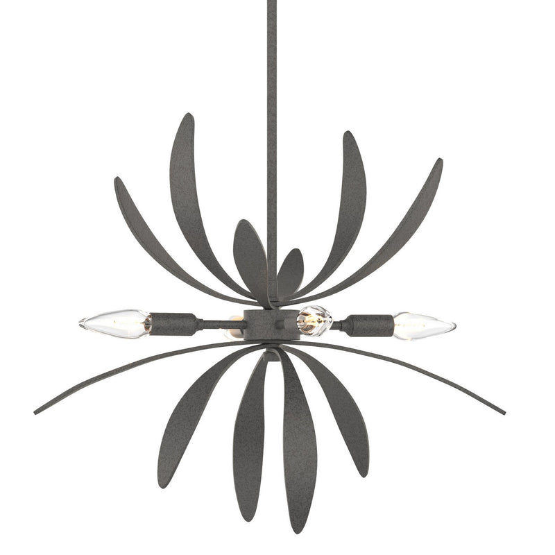 Hubbardton Forge 184350-SKT-MULT-20 Four Light Pendant, Natural Iron