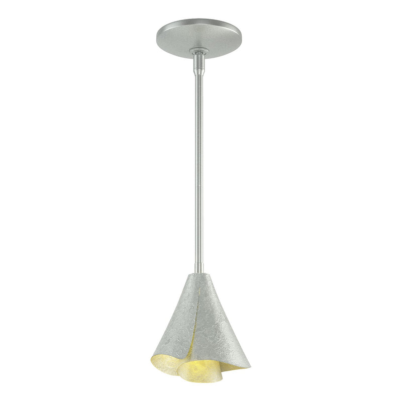 Hubbardton Forge 184500-SKT-MULT-82 One Light Mini Pendant, Vintage Platinum