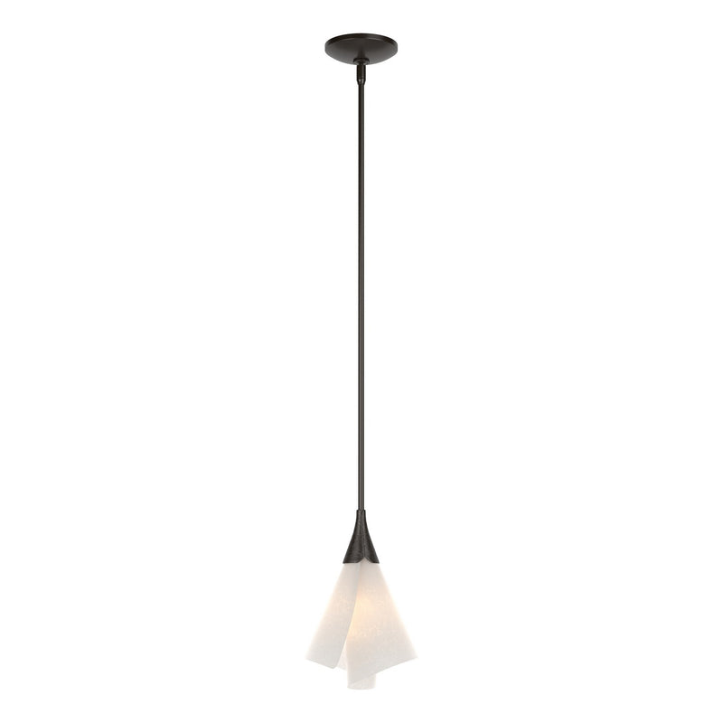Hubbardton Forge 184530-SKT-MULT-14-SH1987 One Light Mini Pendant, Oil Rubbed Bronze