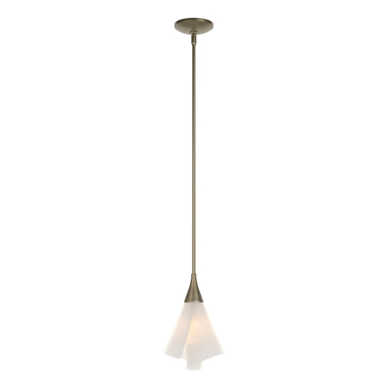 Hubbardton Forge 184530-SKT-MULT-84-SH1987 One Light Mini Pendant, Soft Gold