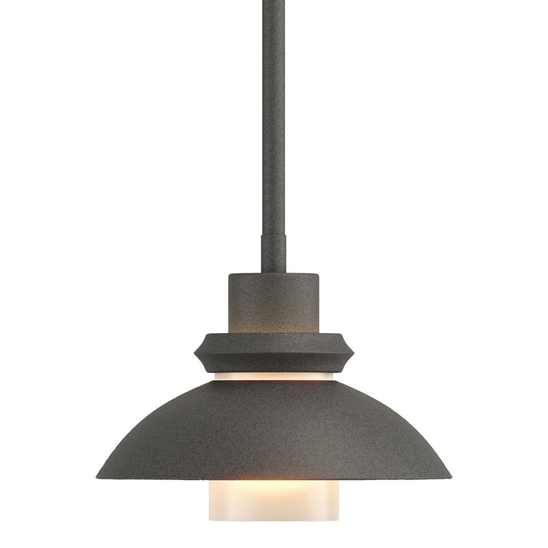 Hubbardton Forge 184930-SKT-MULT-20 One Light Mini Pendant, Natural Iron