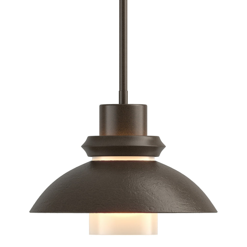 Hubbardton Forge 184970-SKT-MULT-05 One Light Mini Pendant, Bronze