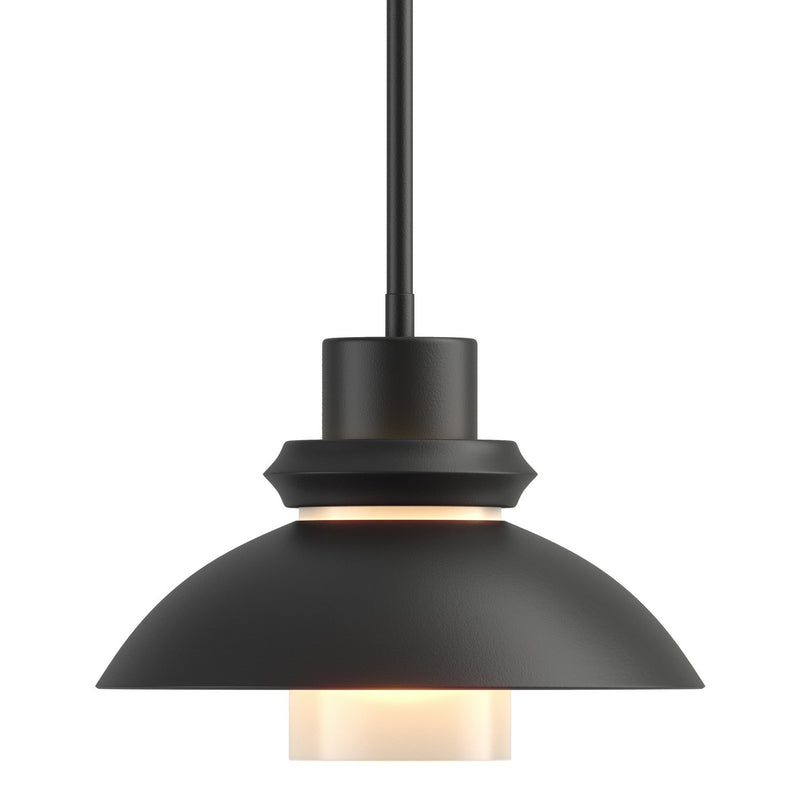 Hubbardton Forge 184970-SKT-MULT-10 One Light Mini Pendant, Black