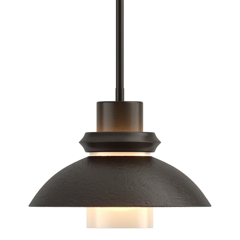 Hubbardton Forge 184970-SKT-MULT-14 One Light Mini Pendant, Oil Rubbed Bronze