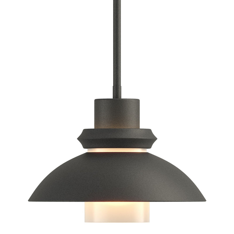 Hubbardton Forge 184970-SKT-MULT-20 One Light Mini Pendant, Natural Iron