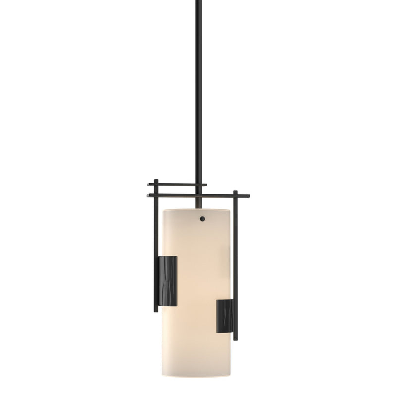 Hubbardton Forge 185400-SKT-MULT-10-GG0075 One Light Mini Pendant, Black