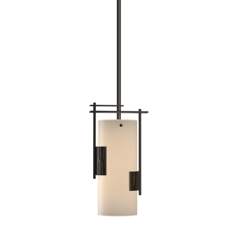 Hubbardton Forge 185400-SKT-MULT-14-GG0075 One Light Mini Pendant, Oil Rubbed Bronze