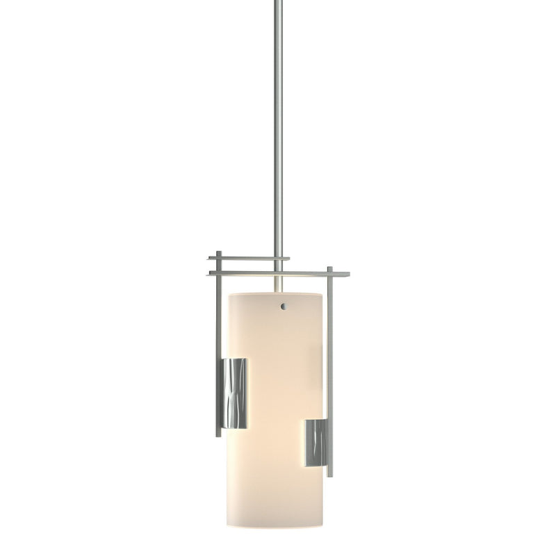 Hubbardton Forge 185400-SKT-MULT-82-GG0075 One Light Mini Pendant, Vintage Platinum