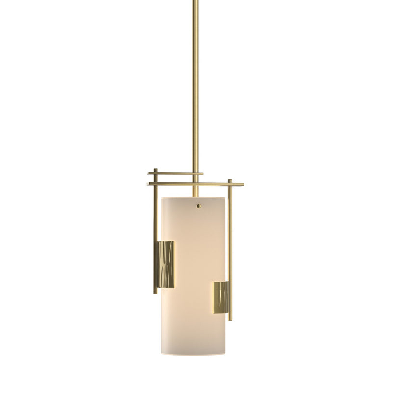 Hubbardton Forge 185400-SKT-MULT-86-GG0075 One Light Mini Pendant, Modern Brass