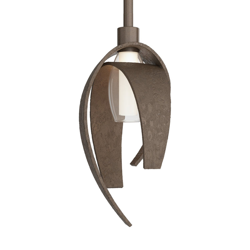 Hubbardton Forge 186500-SKT-MULT-05 One Light Mini Pendant, Bronze