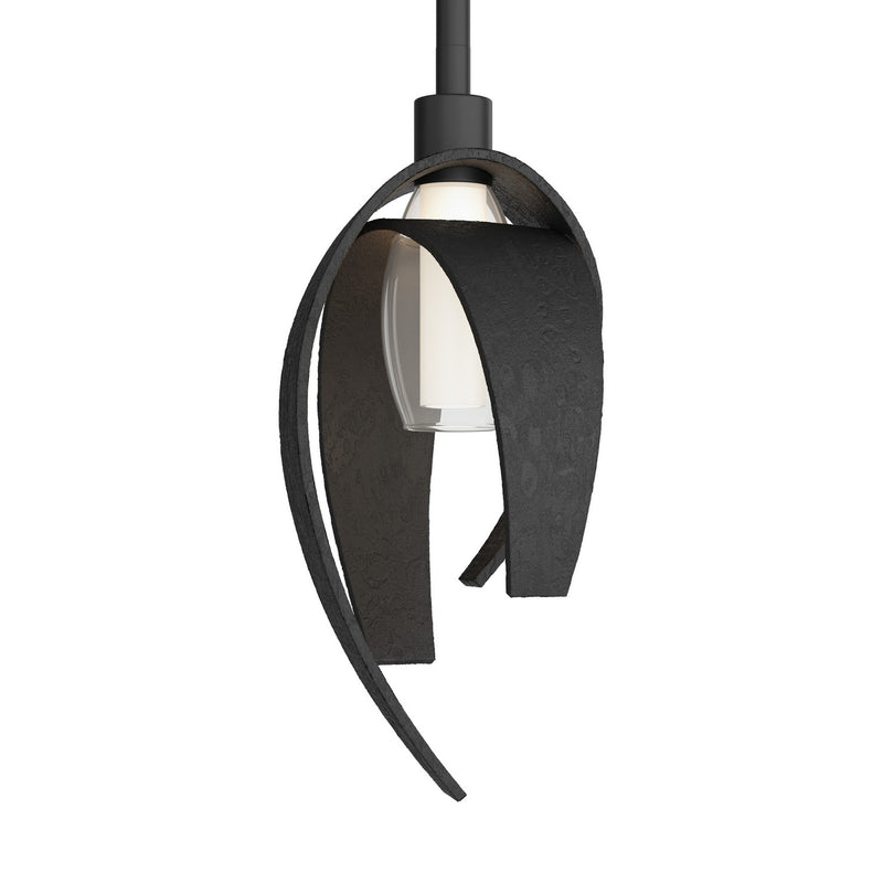 Hubbardton Forge 186500-SKT-MULT-10 One Light Mini Pendant, Black