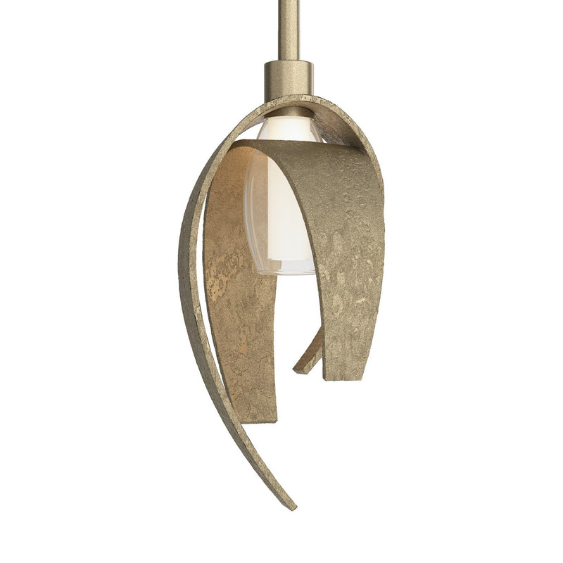 Hubbardton Forge 186500-SKT-MULT-84 One Light Mini Pendant, Soft Gold