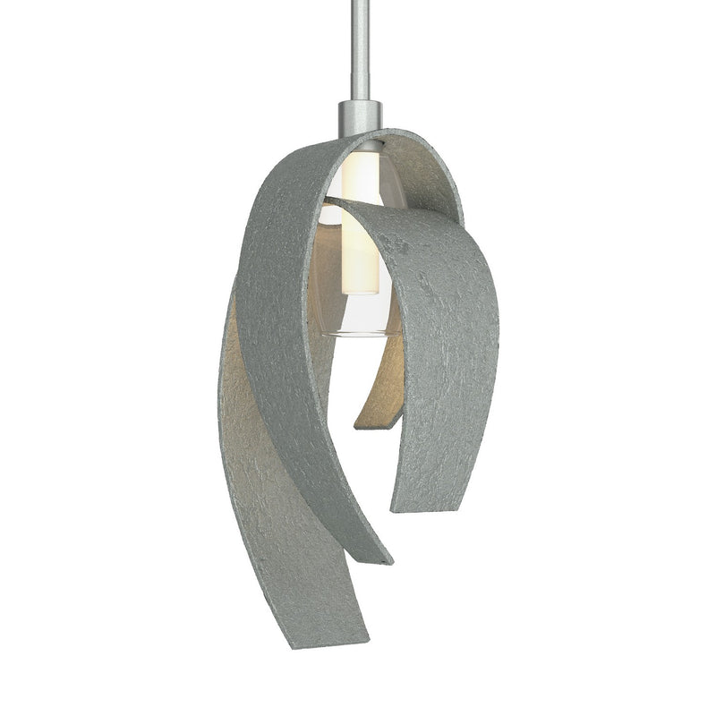 Hubbardton Forge 186530-SKT-MULT-82-YE0377 One Light Mini Pendant, Vintage Platinum