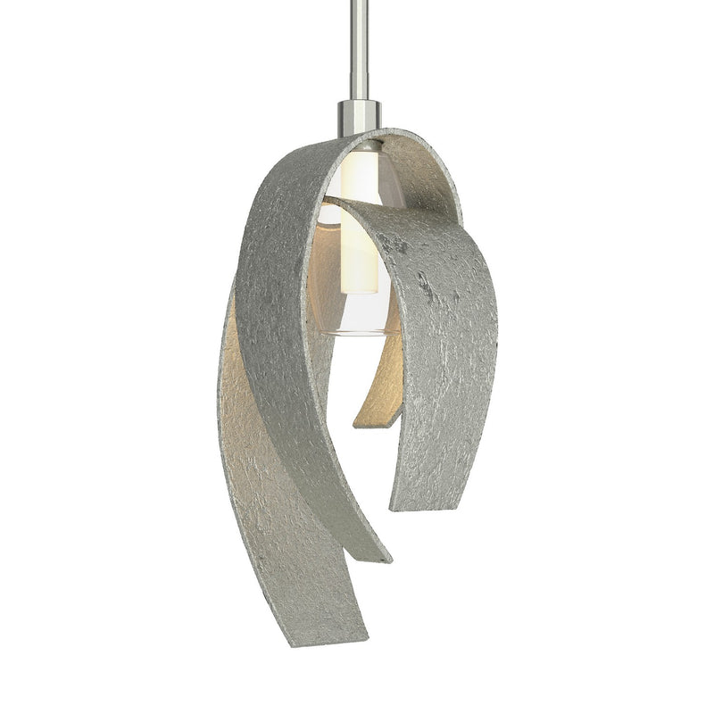 Hubbardton Forge 186530-SKT-MULT-85-YE0377 One Light Mini Pendant, Sterling