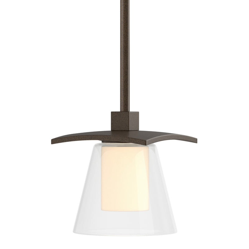 Hubbardton Forge 186600-SKT-MULT-05-ZU0284 One Light Mini Pendant, Bronze