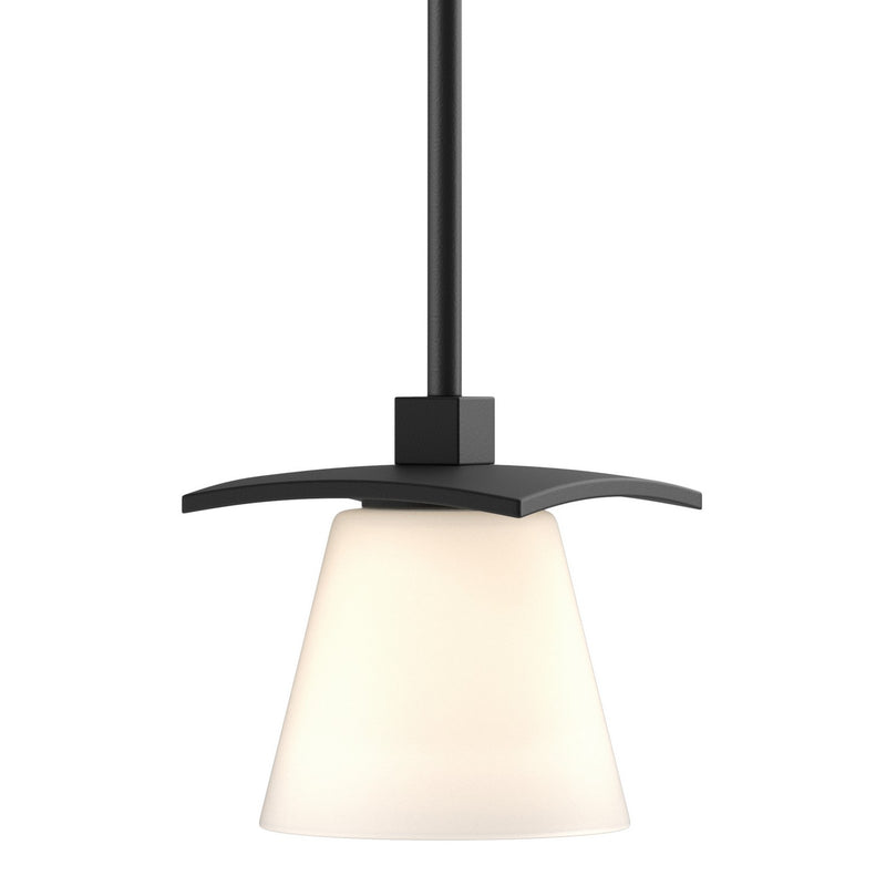 Hubbardton Forge 186600-SKT-MULT-10-GG0242 One Light Mini Pendant, Black