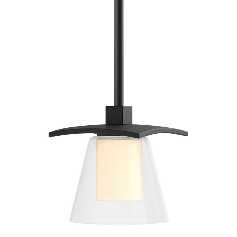 Hubbardton Forge 186600-SKT-MULT-10-ZU0284 One Light Mini Pendant, Black