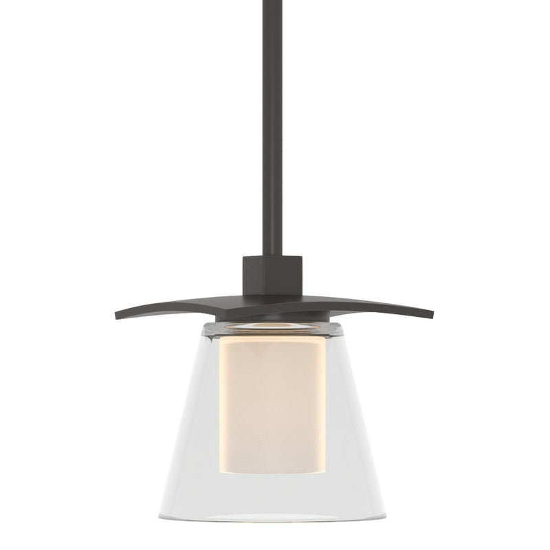 Hubbardton Forge 186600-SKT-MULT-14-ZU0284 One Light Mini Pendant, Oil Rubbed Bronze