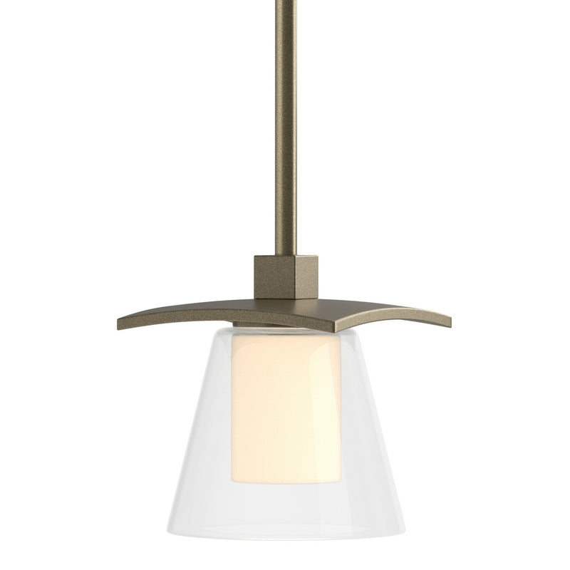 Hubbardton Forge 186600-SKT-MULT-84-ZU0284 One Light Mini Pendant, Soft Gold