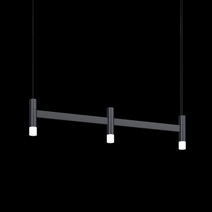 Sonneman 1783.25 LED Linear Pendant, Satin Black
